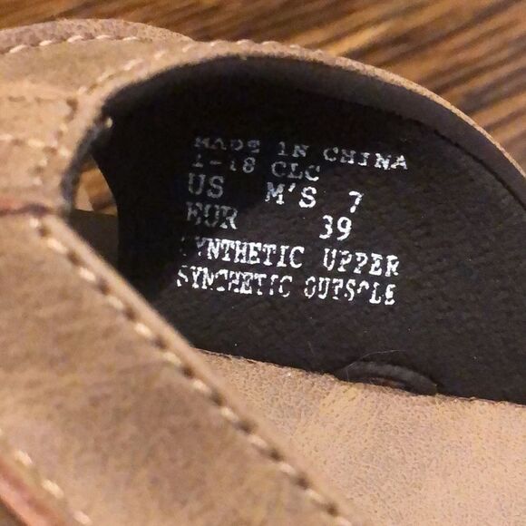 REEF Men’s Brown Slip On Flip Flop Thong Sandals Sz 7